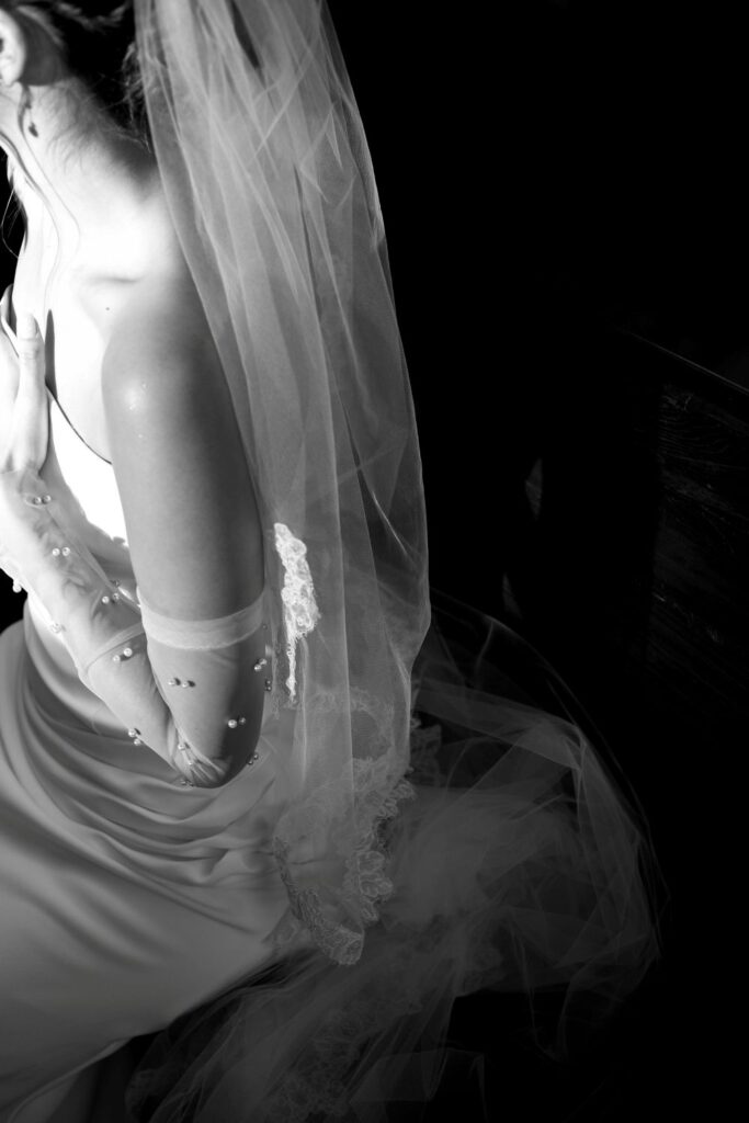 Silk wedding dress for destination weddings