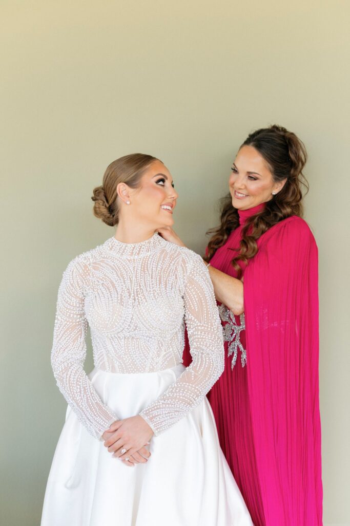 Elegant wedding guest hair updo for a formal wedding celebration